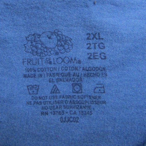 2 Men's | Shorts Sleeve Shirts | Fruit Of The Loom | Blue | Red - Picture 3 of 3